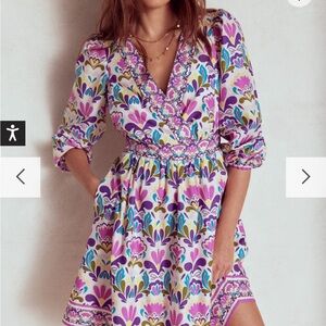 Boden Mya Cotton Floral Mini Dress